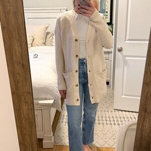Treasure & Bond Beige Cardigan Sweater
